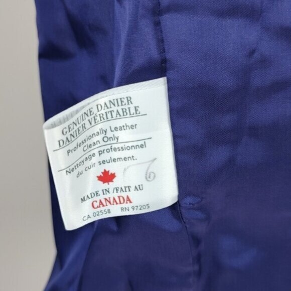 Purple Suede Lined Size 10/12 Shoulder Pads Button Blazer Jacket 90s Size 10/12 - Picture 9 of 13